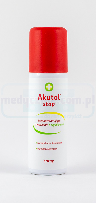 Akutol Stop 60ml - opatrunek w aerozolu tamujący krwawienia
